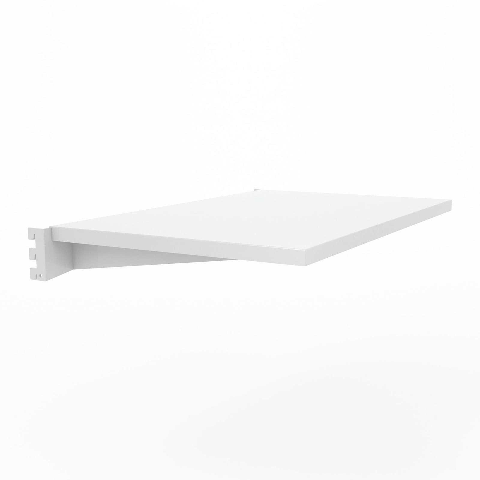 Gondola shelf features rigid steel construction