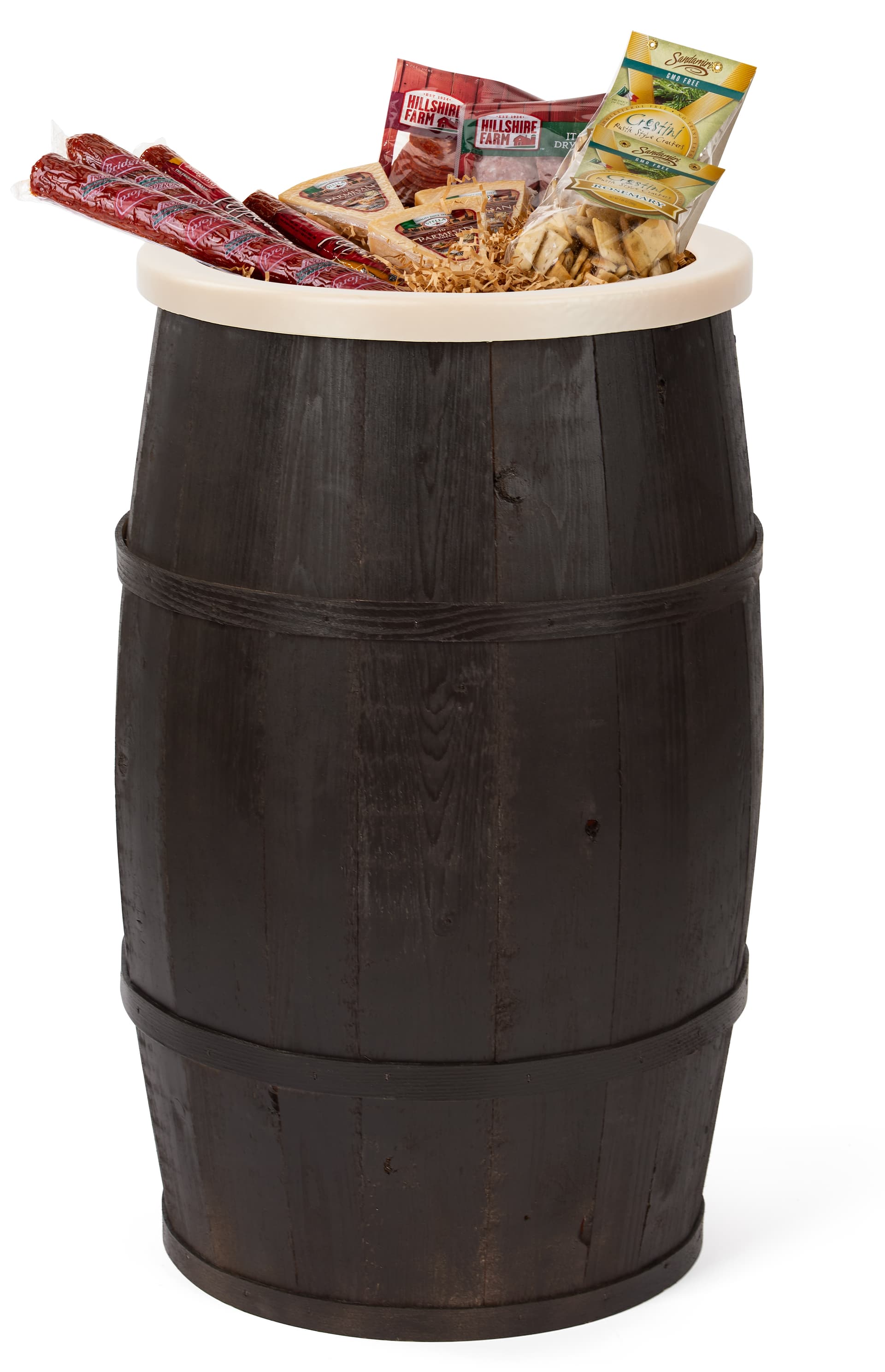 Food grade cedar barrel with 3.5 gallon capacity 