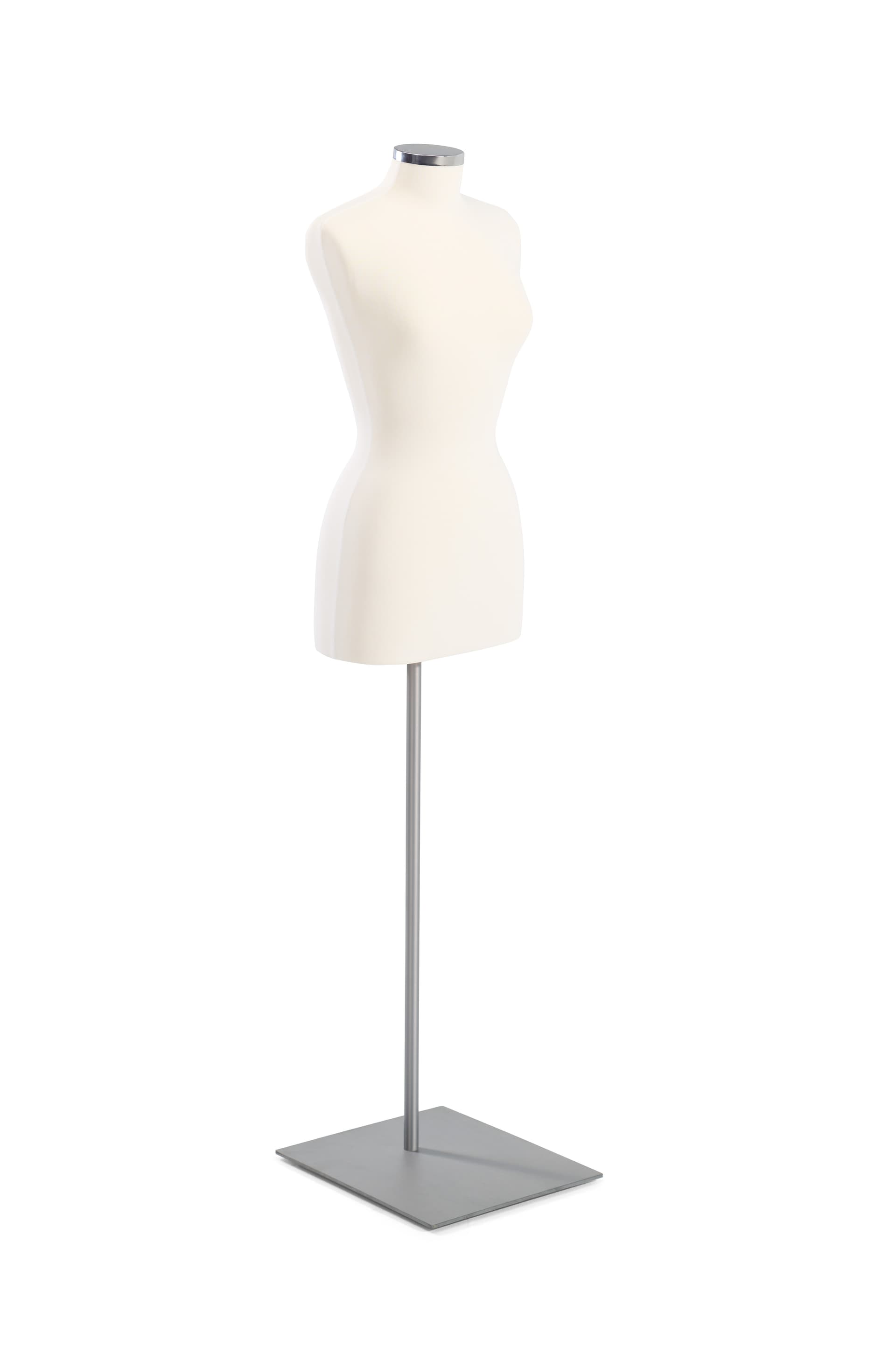 Female body form mannequin with fabric covered foam 