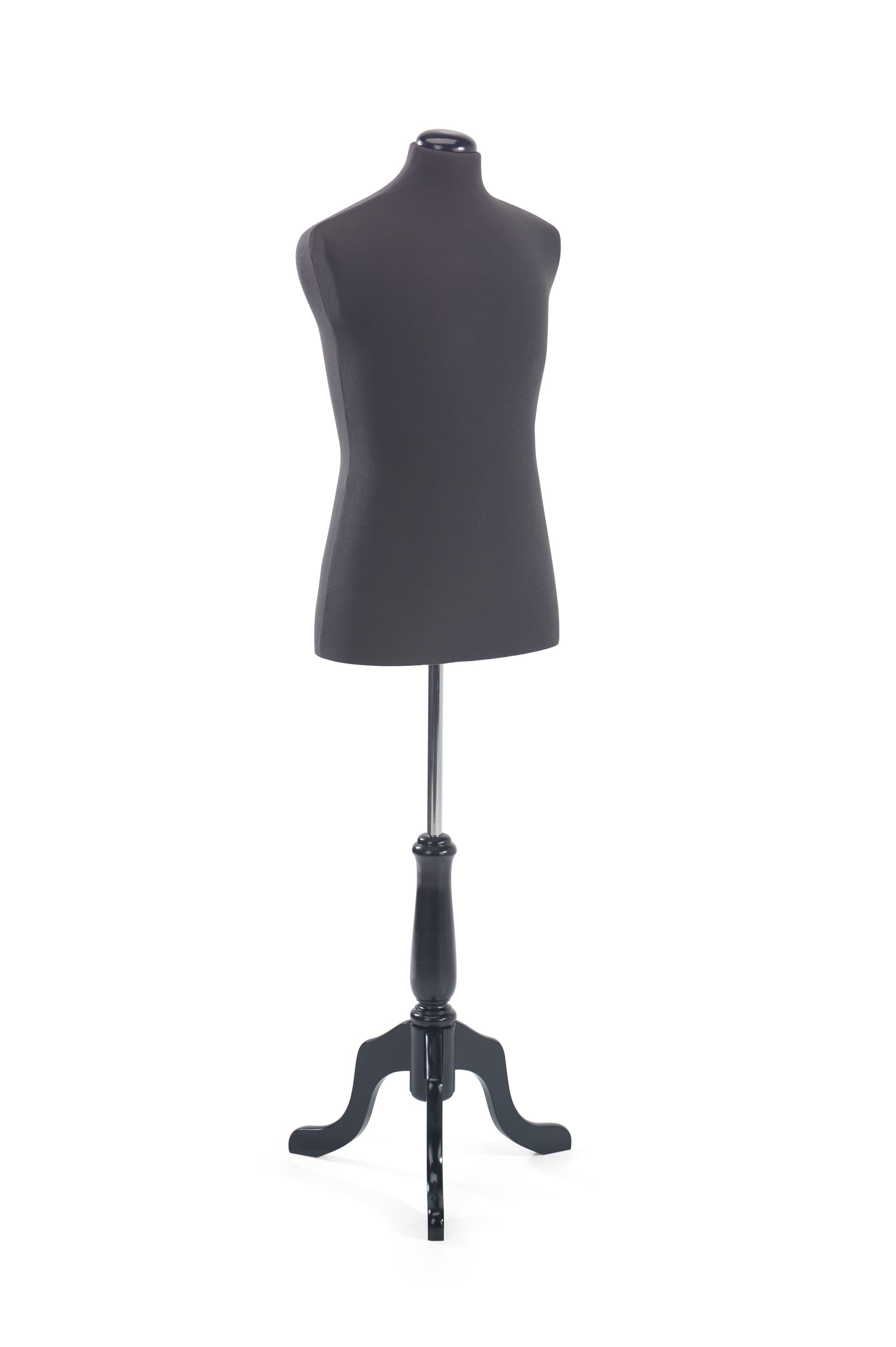 Male mannequin body with height adjustable stand