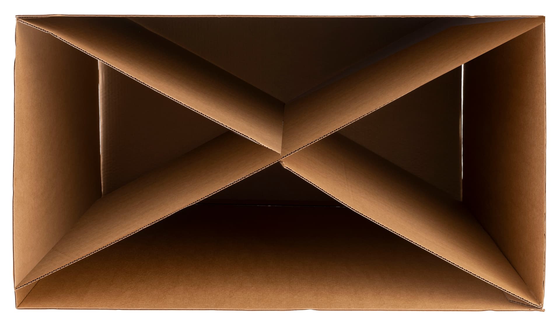 30 x 30 printed cardboard platform riser with x-shaped insert