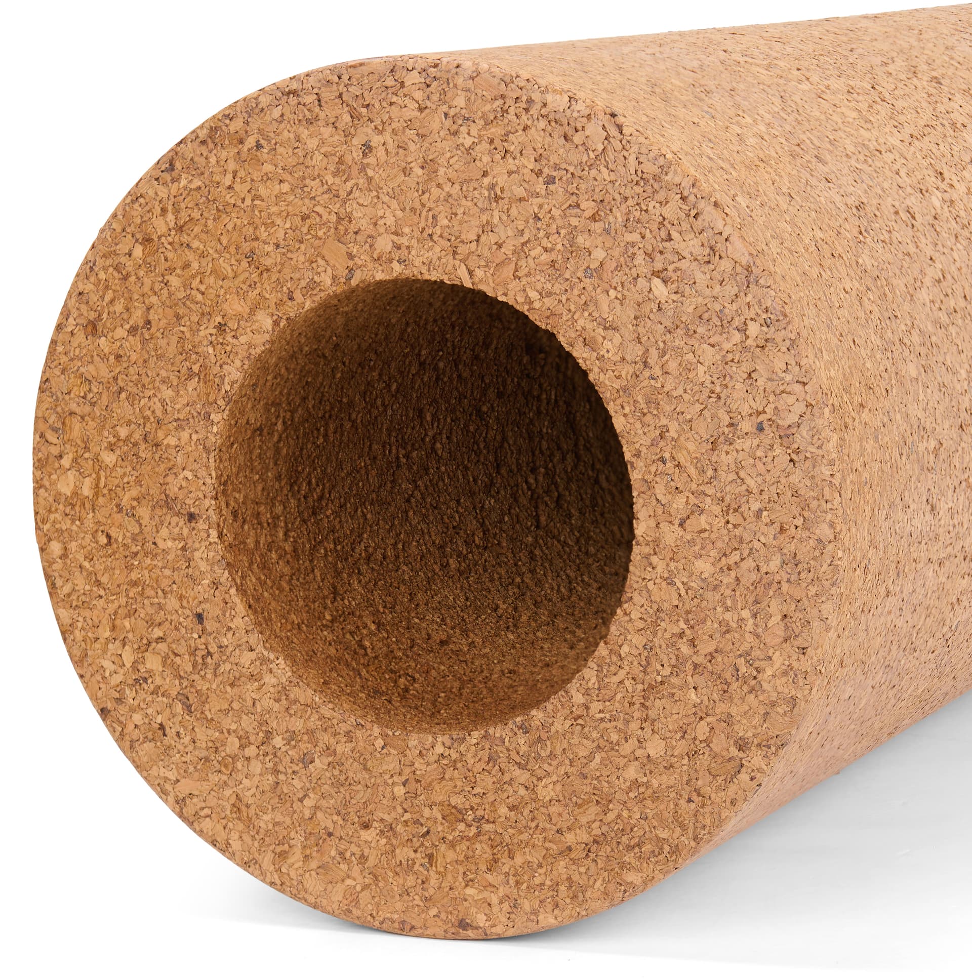 Cork pedestal display with a hollowed center for easier portability 