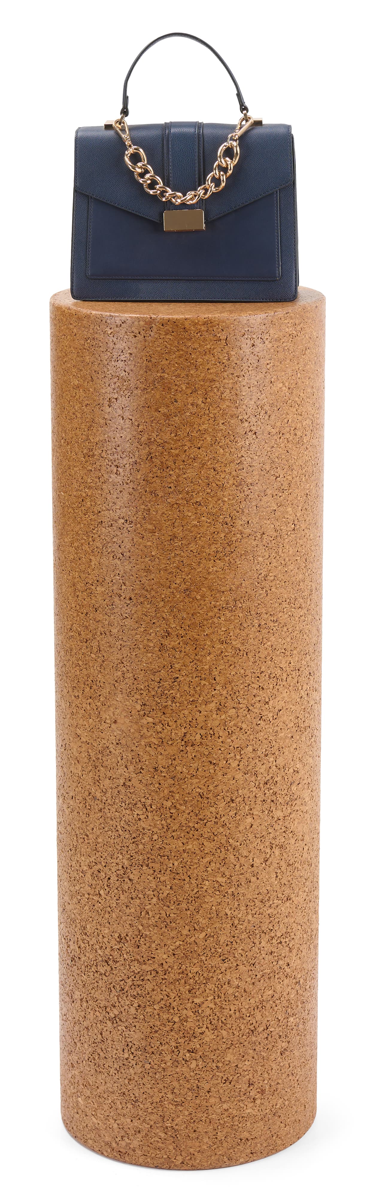 Cork pedestal display with a height of 42 inches tall