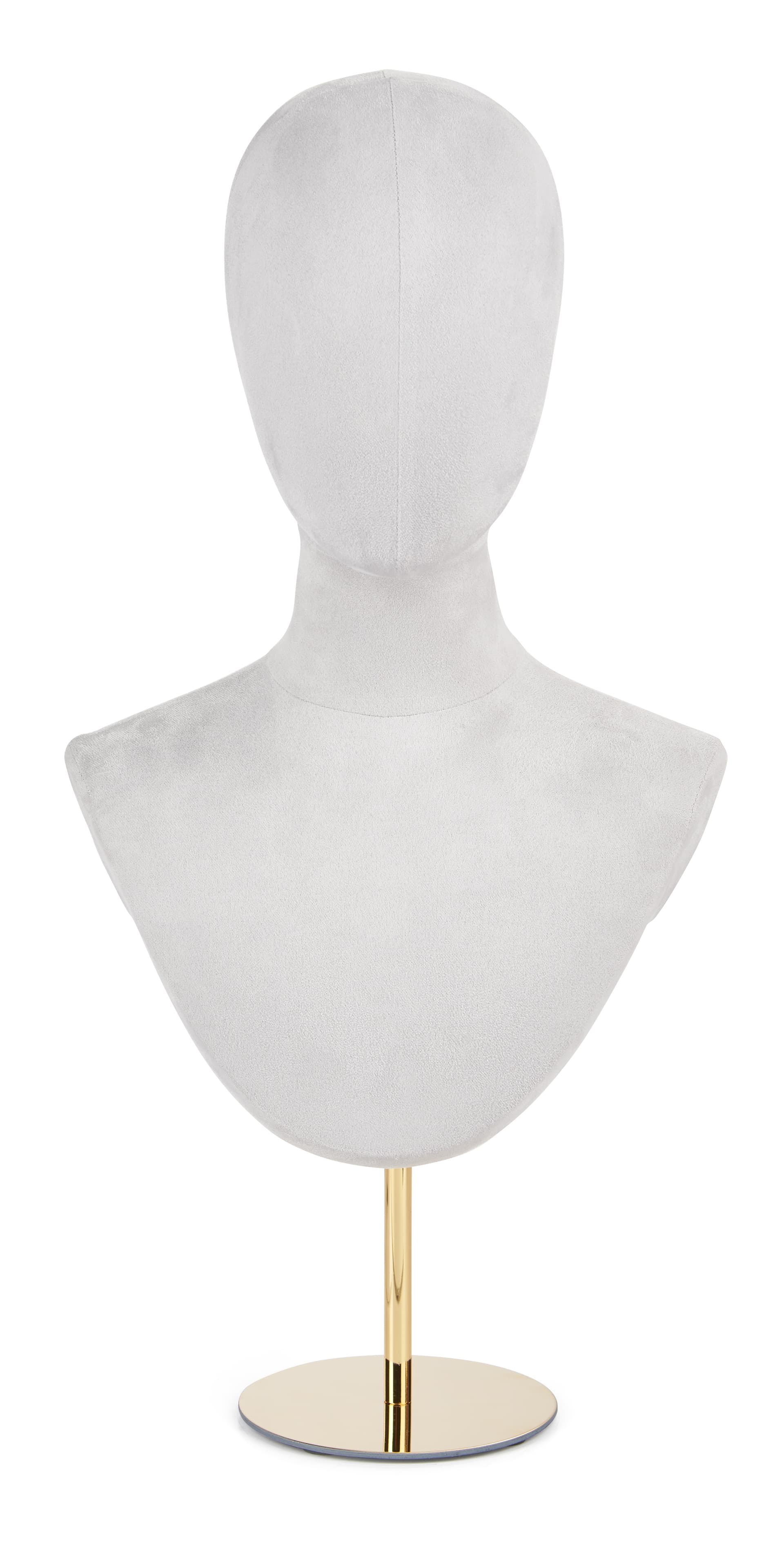 Jewelry head bust display is available in many colors