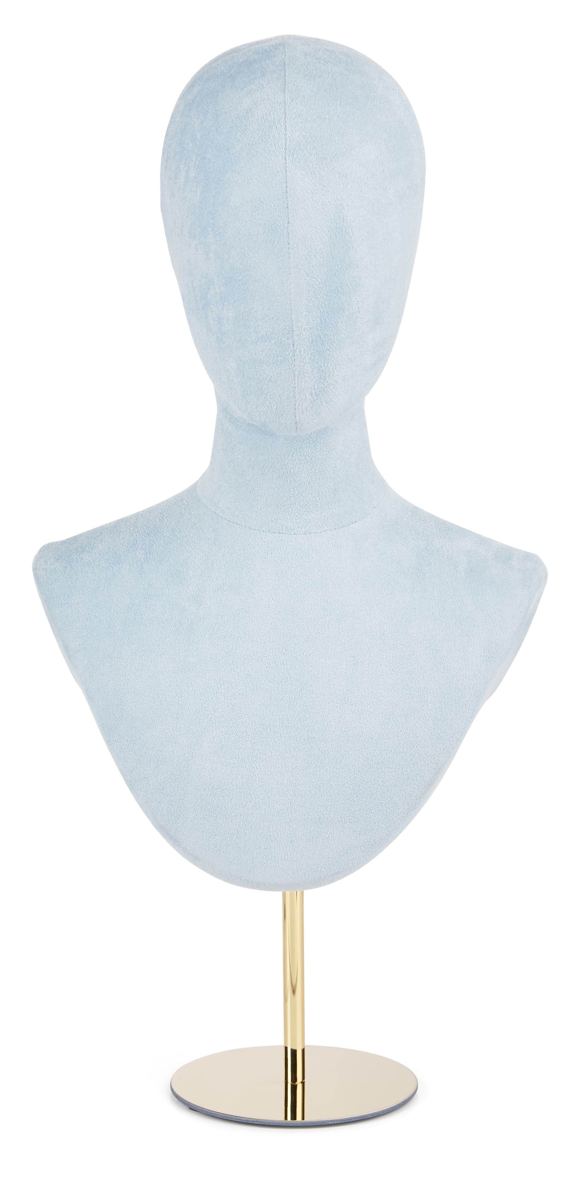 Jewelry head bust display with height adjustments 