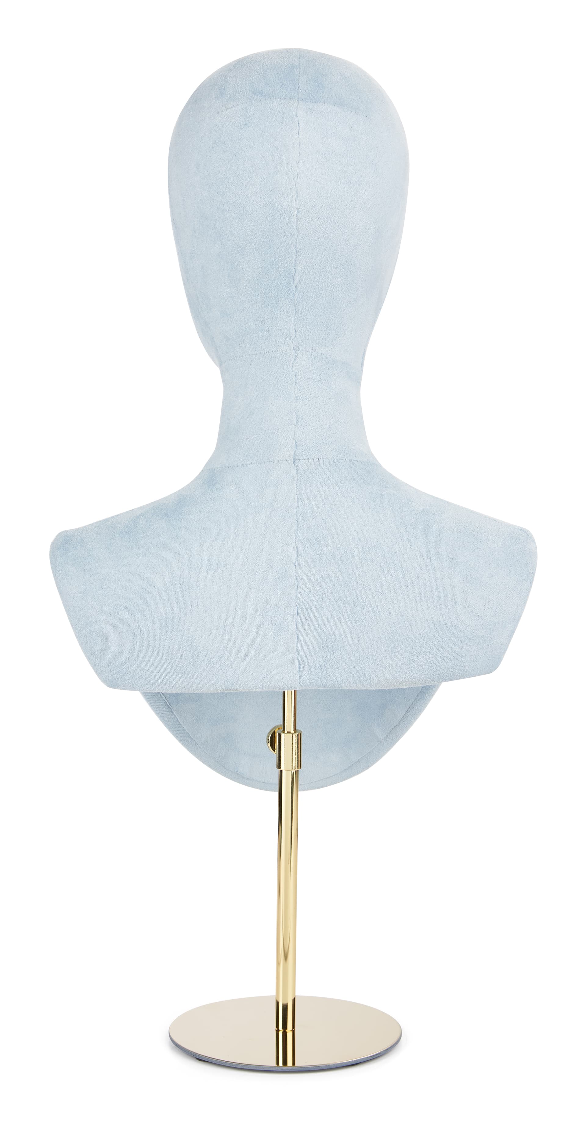 Jewelry head bust display with adjustable base