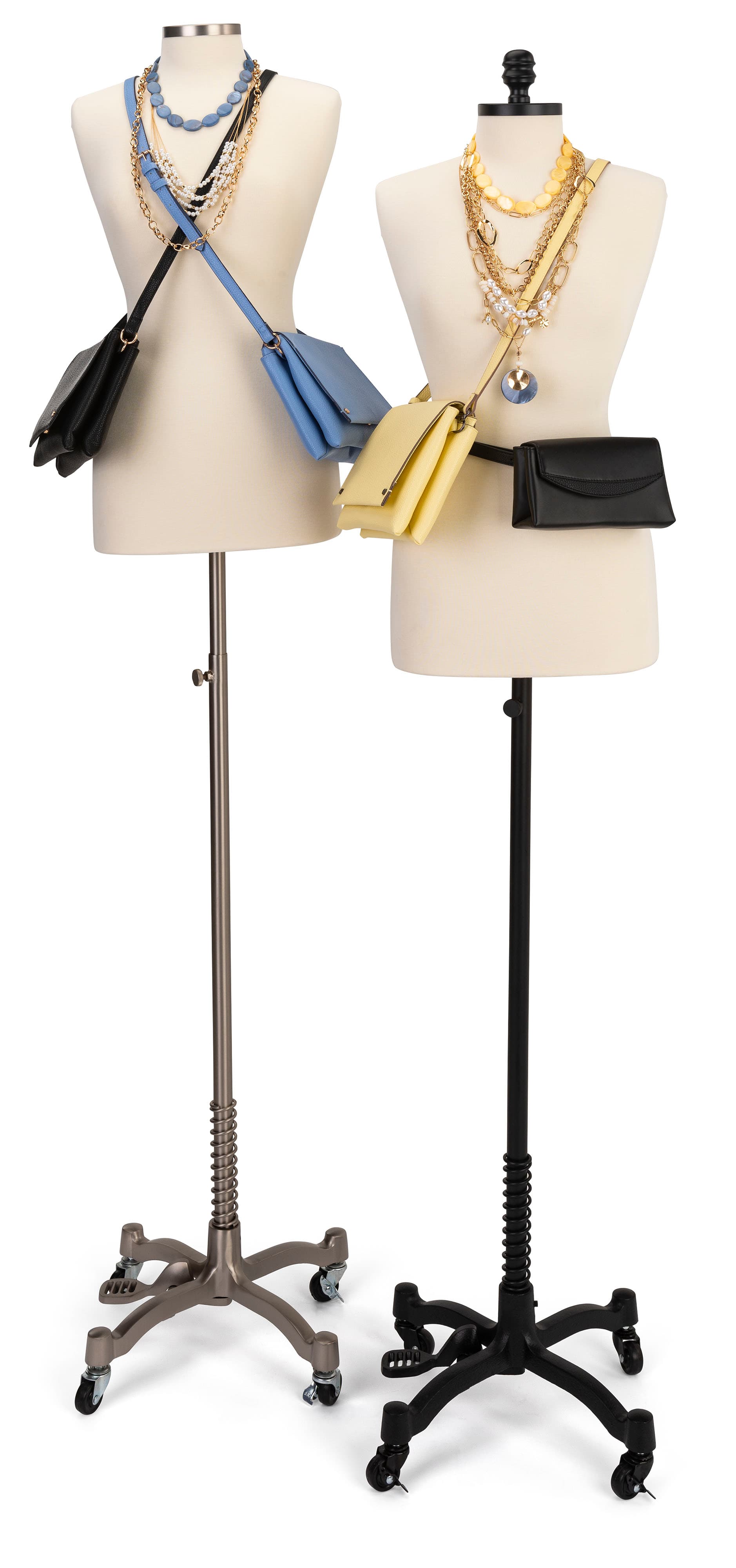 Lightweight professional female dress form weighs 10 pounds 