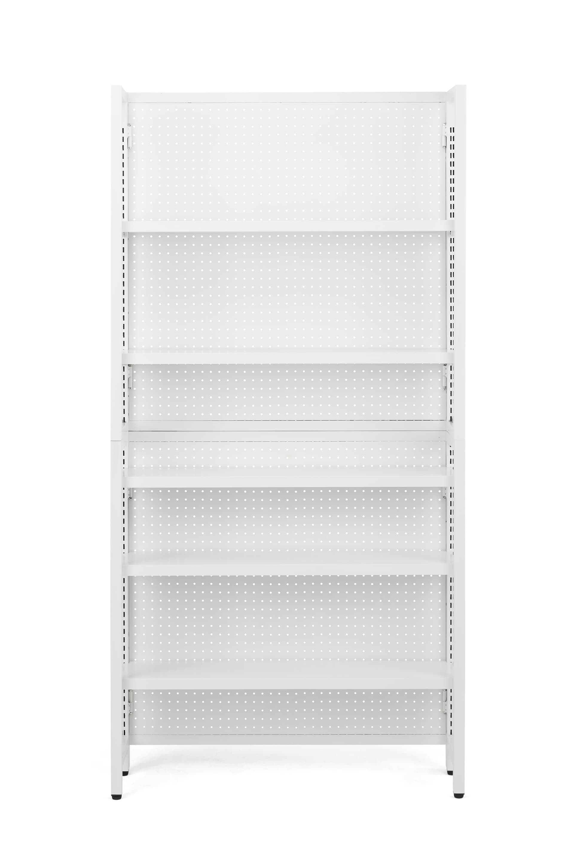 Gondola shelving unit with versatile design