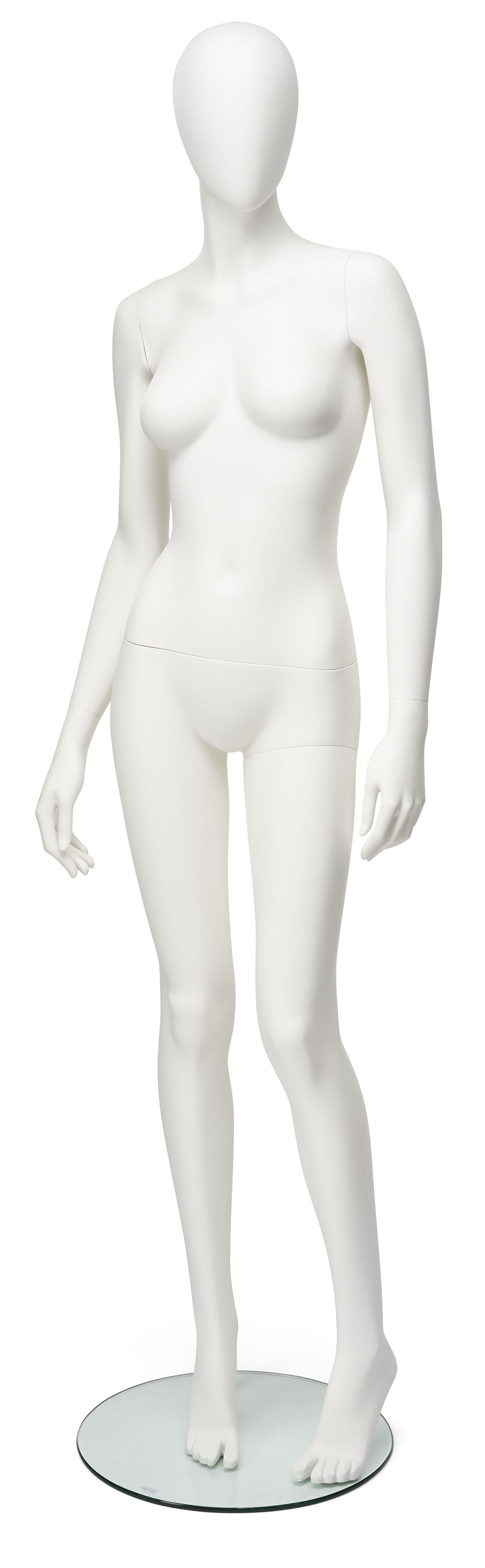 Abstract female mannequin with lightweight build 