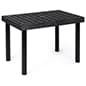 36"w Garden Center Bench Display with 24" Legs, Grid Top, Weatherproof - Black