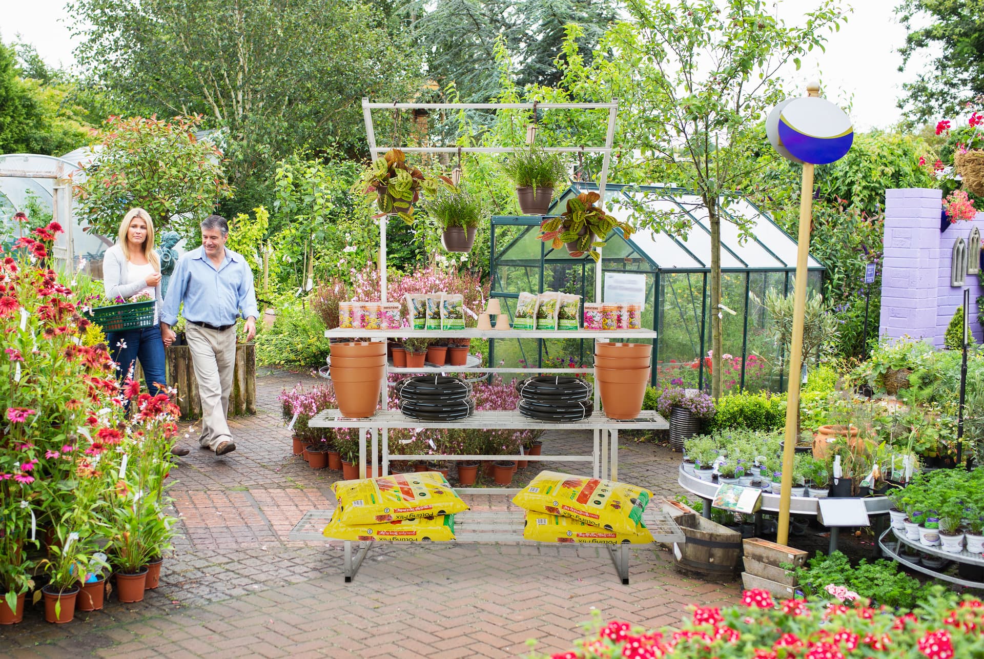 Steel Nursery Plant Rack | Commercial Grade Galvanized Steel | Displays2Go