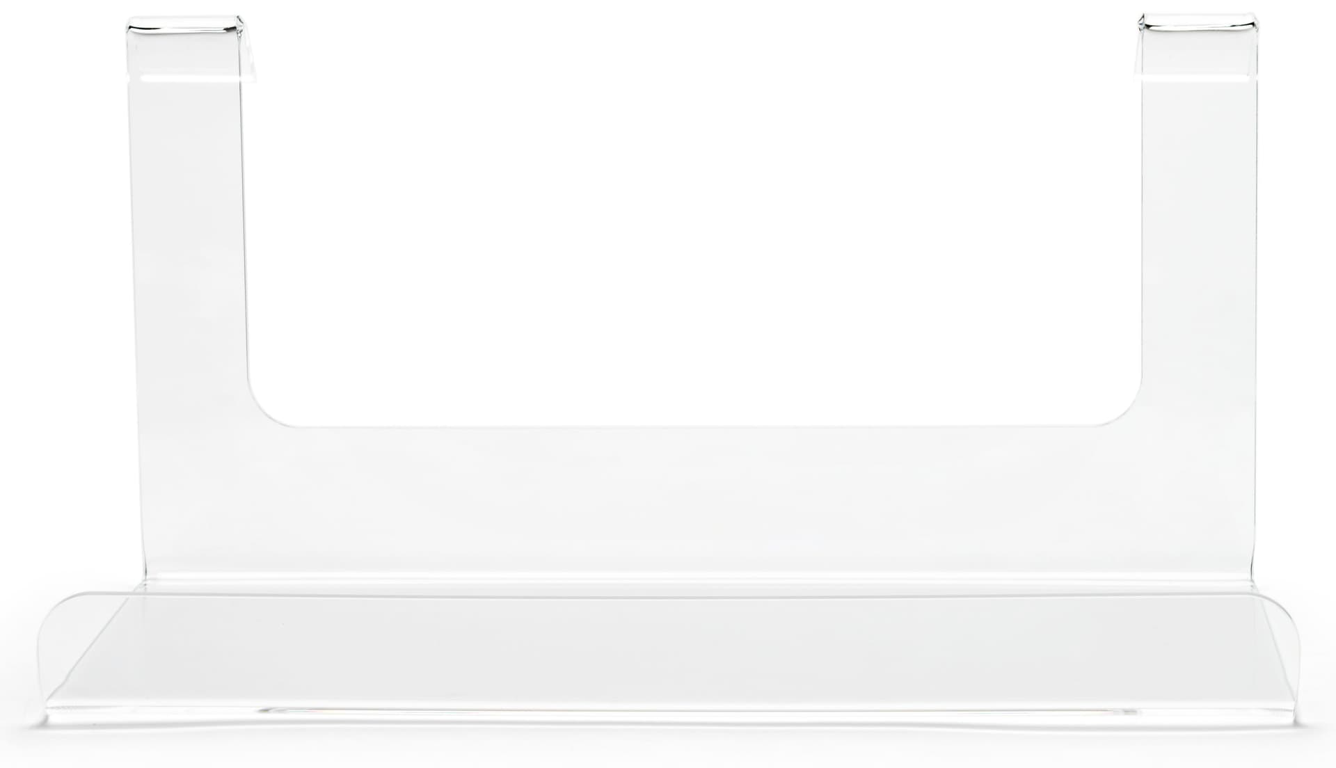 Lightweight acrylic gridwall display shelf 