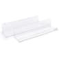 25.5" Acrylic Shelving for Gridwall, Set of 2 - Clear