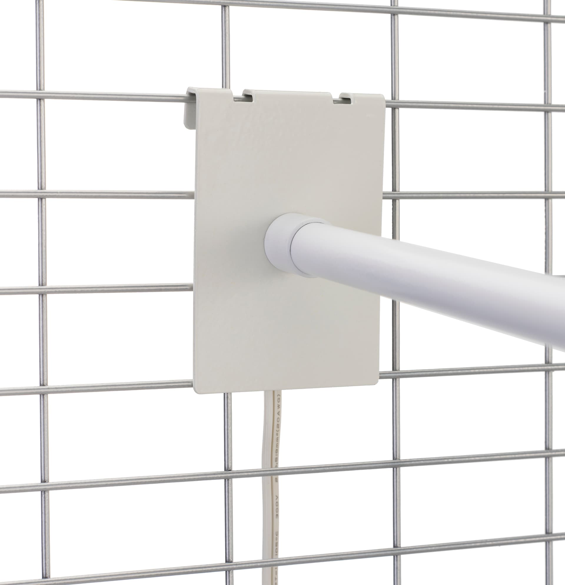 Gridwall display light with easy clip on design