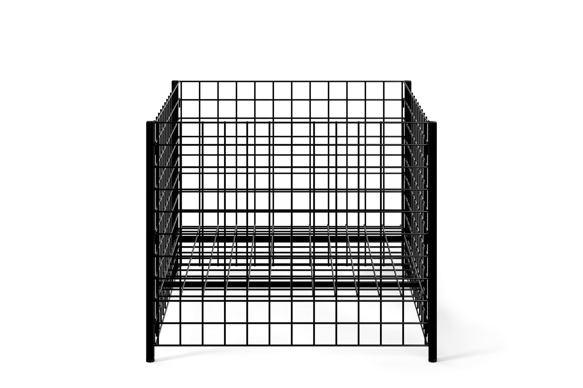 Wire dump bins with heavy-duty build