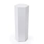 Hexagonal Display Pedestal, Laminated Particle Board, 3 Size Options - White