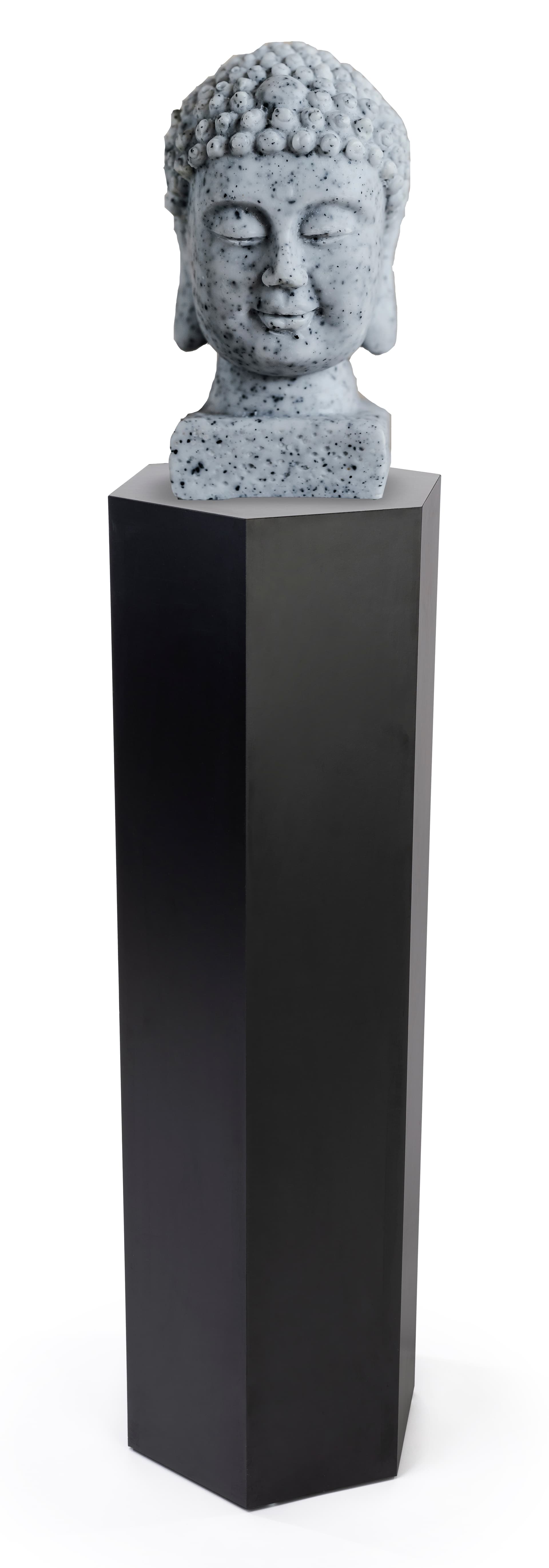 Hexagon retail pedestal with scratch resistant base