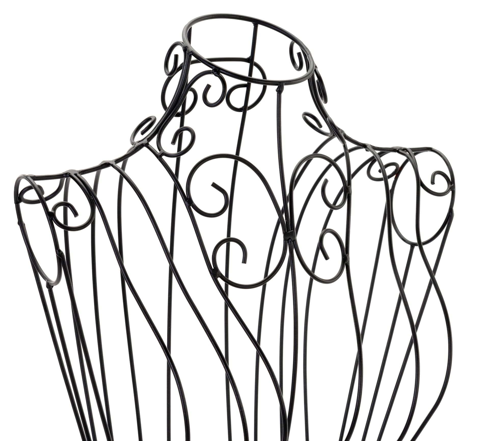 Wire dress form with 5mm gauged coil