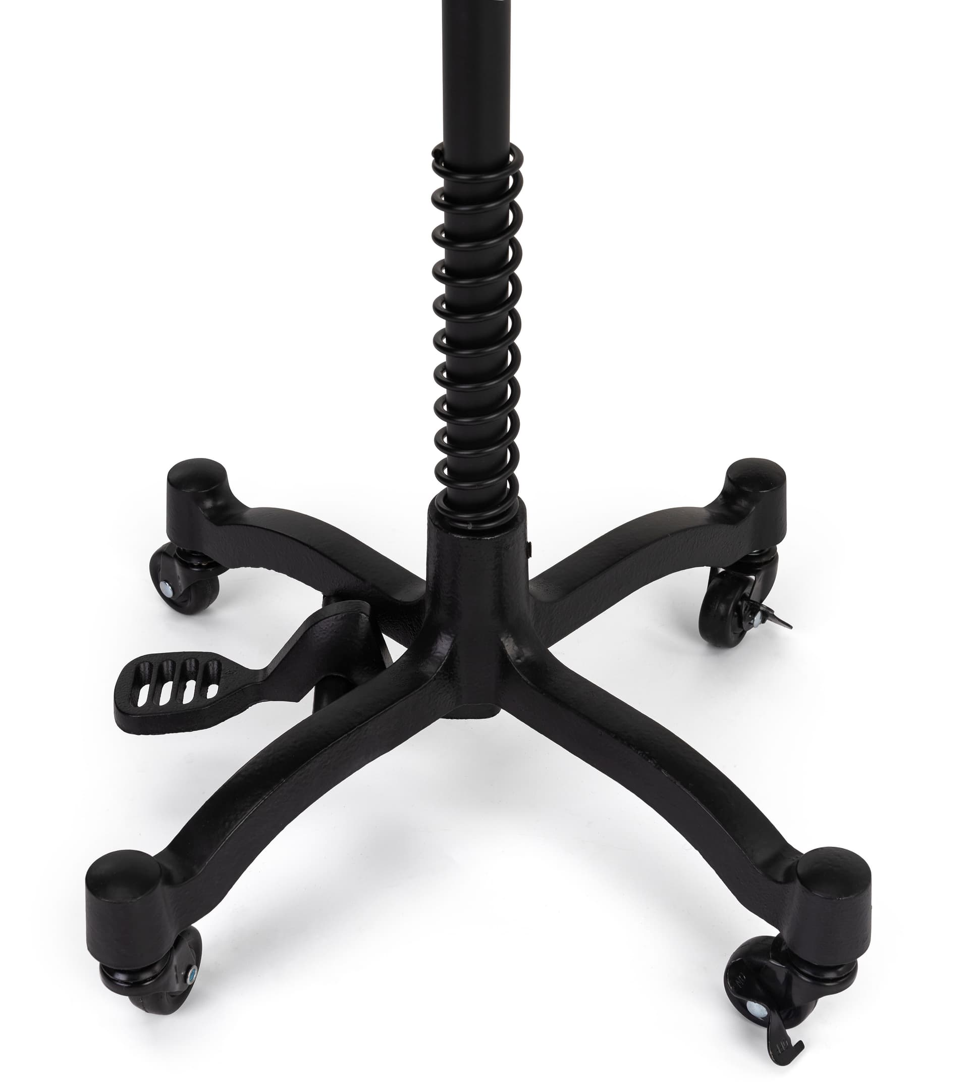 Male sewing bust with wheels measures 16.5 inches wide by 90.5 inches tall 