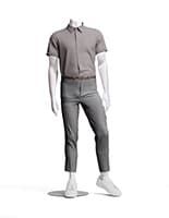 Headless mannequins in with glass base 