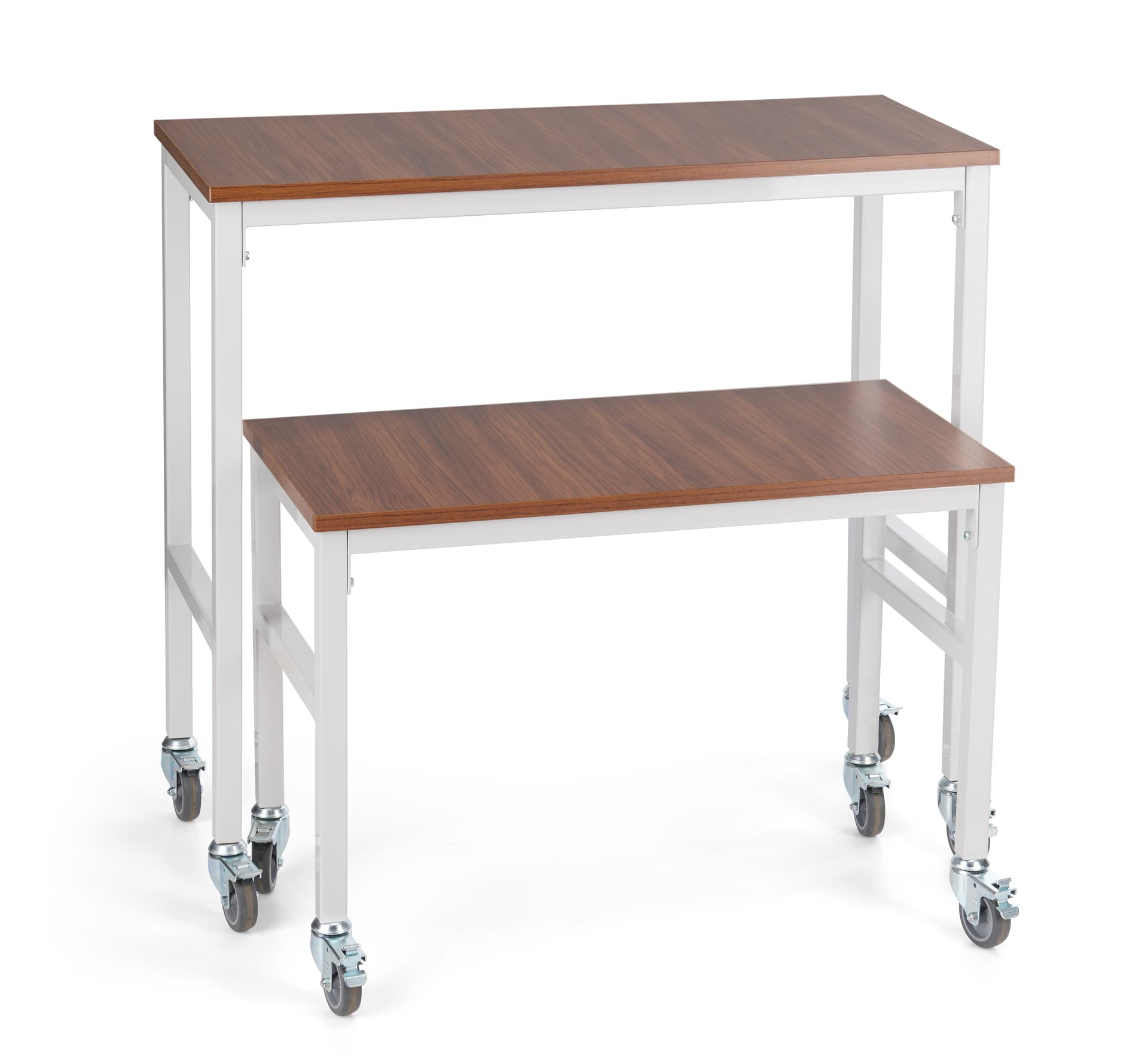 Nesting Table Set with Caster Wheels