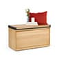 Retail Display Nesting Tables, Rectangular, Slatted Pine Wood- Natural Finish	