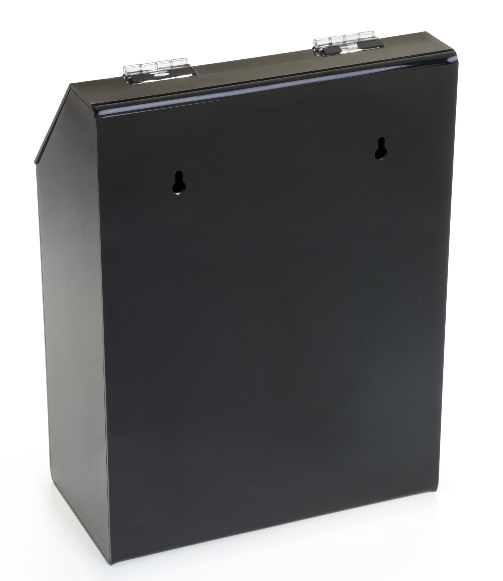 Black Recycled Acrylic Suggestion Box with slot holes