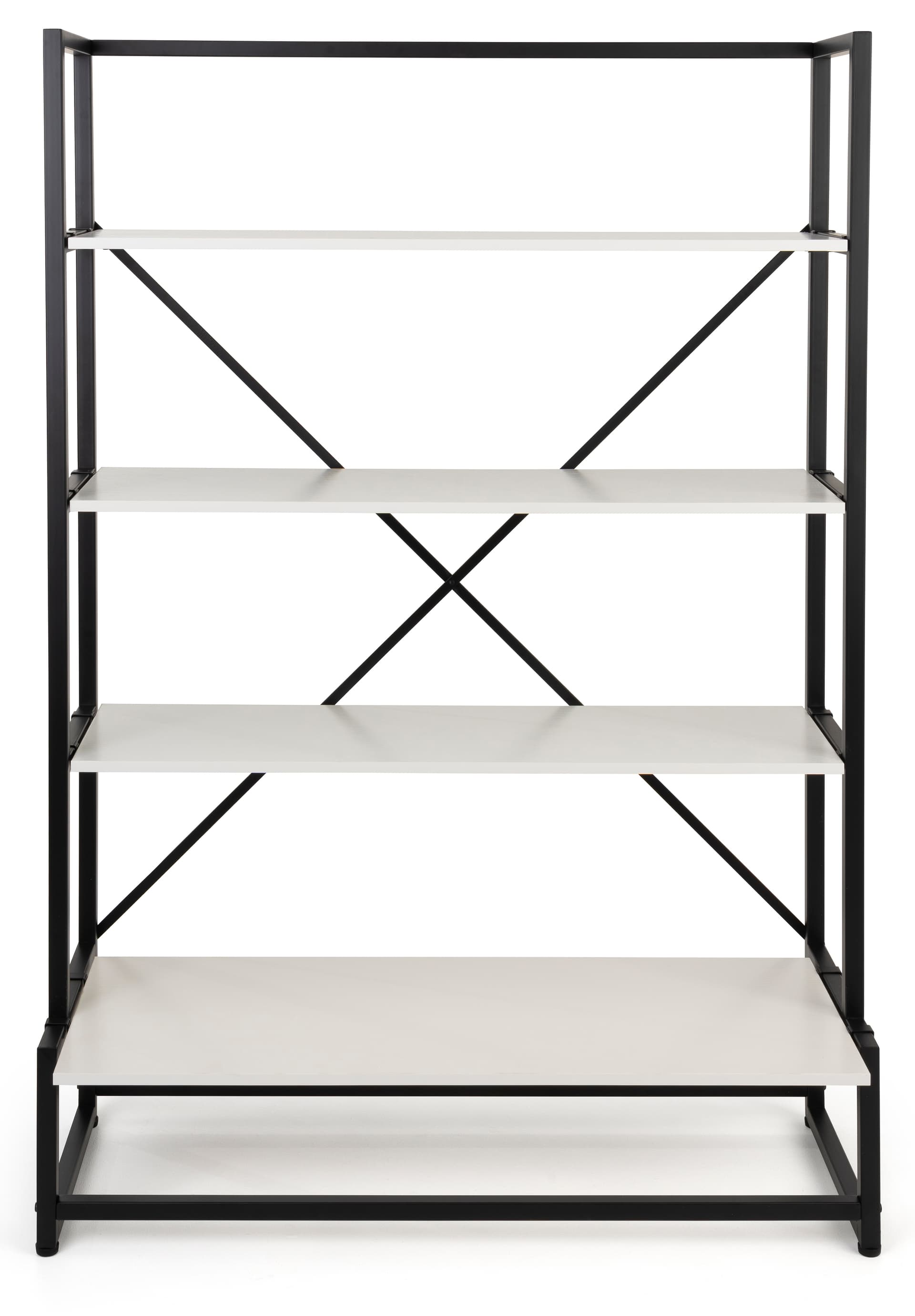 43 inch wide folding multi-tier retail shelving 