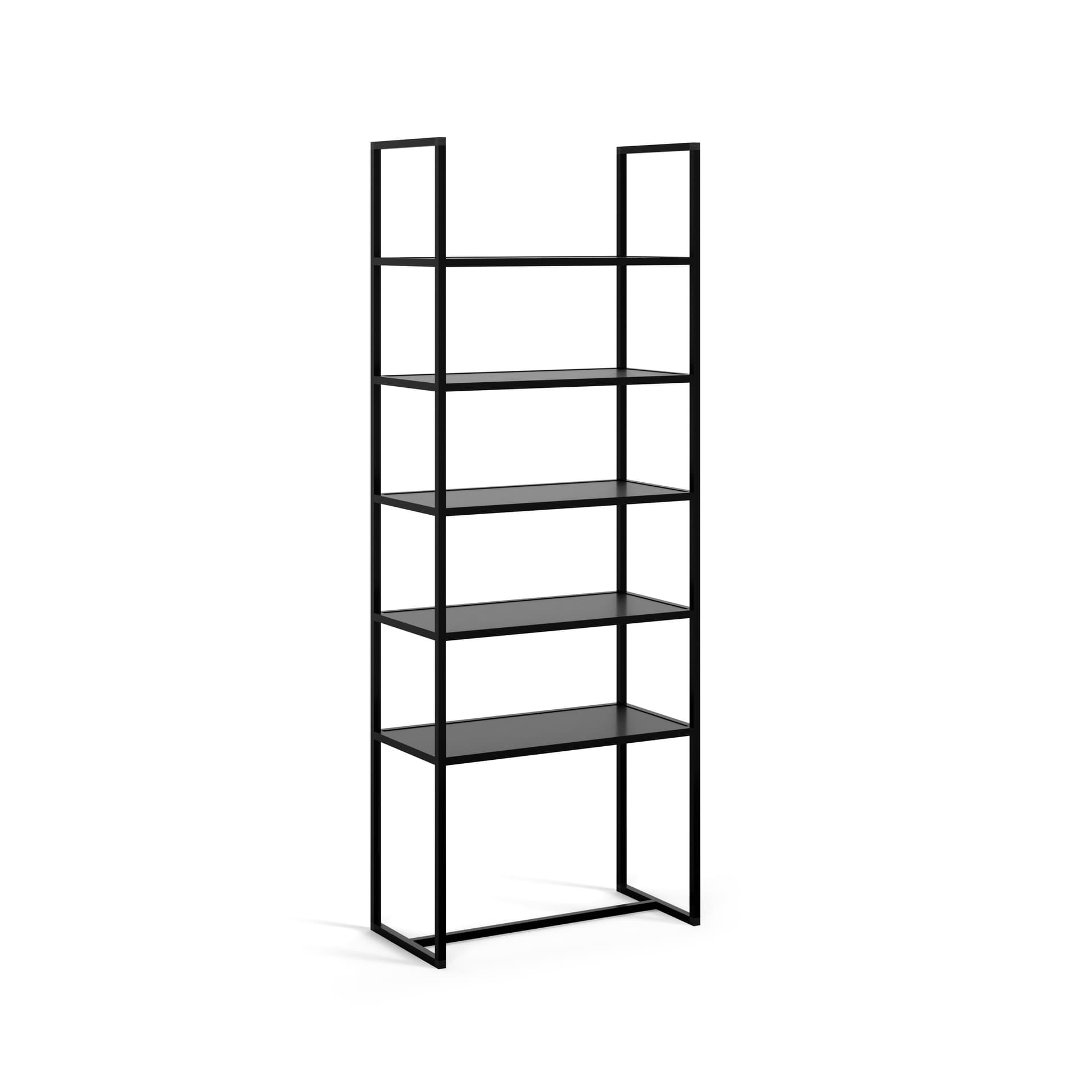 Ladder display shelf with industrial aesthetic