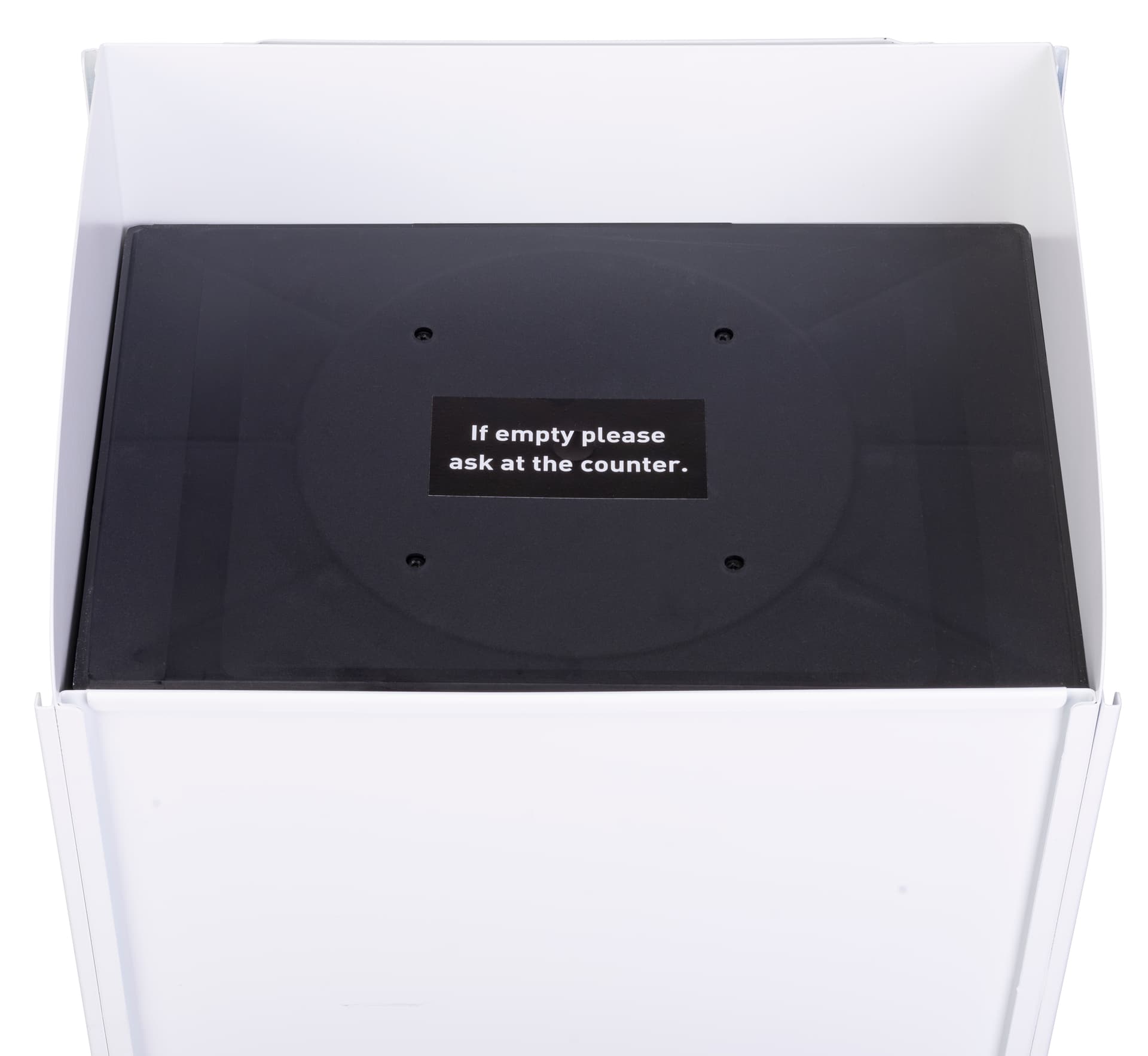 17 inch wide custom retail beverage rack with top loading style 