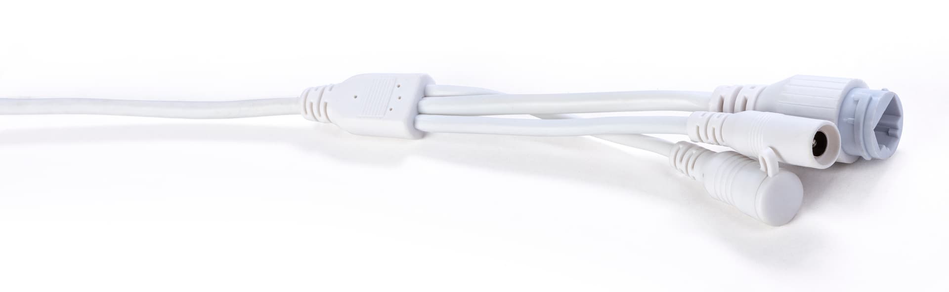 Rotating smart security camera with power cord and Ethernet connection
