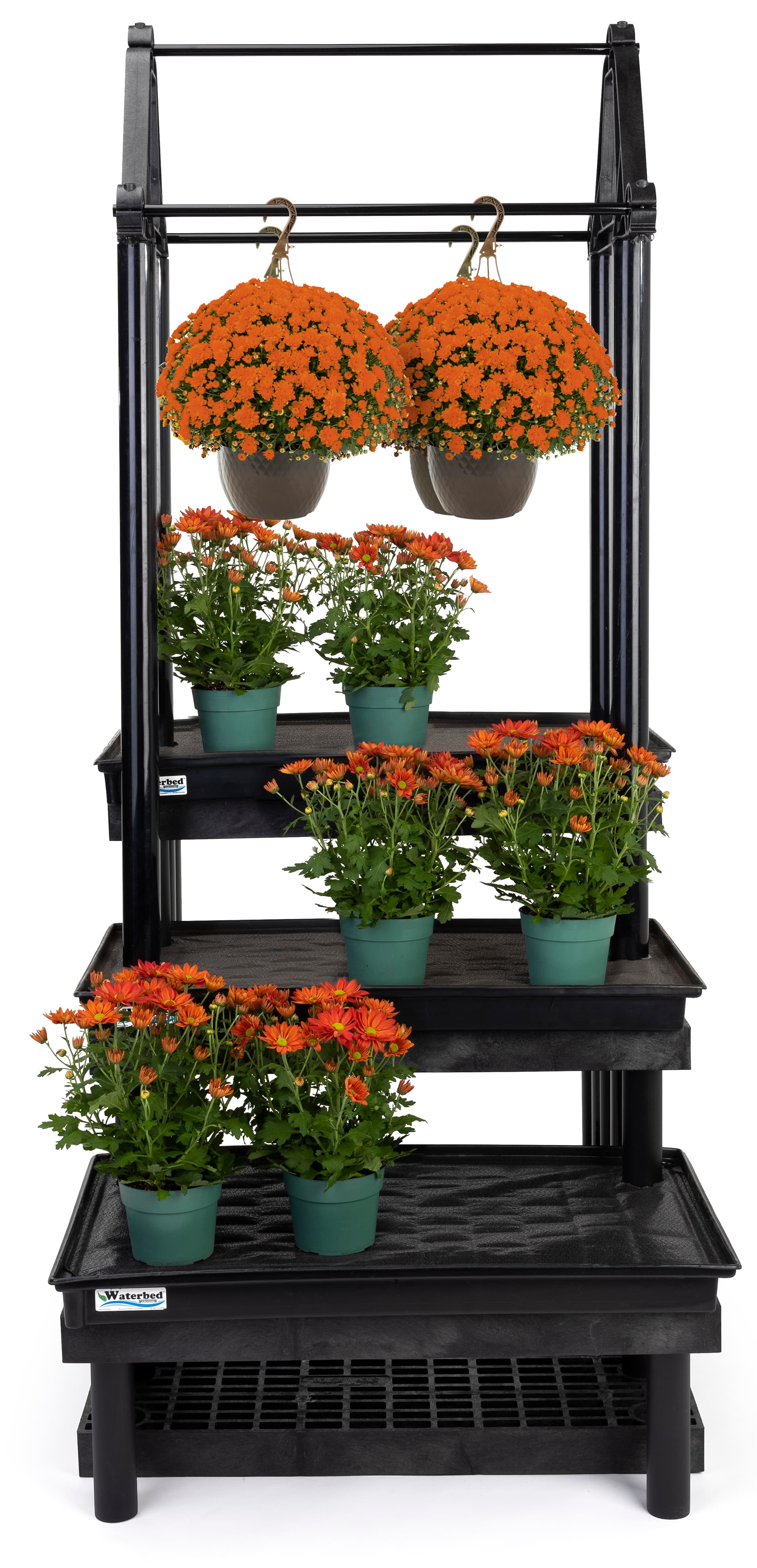Garden center hanging display stand with modular design 