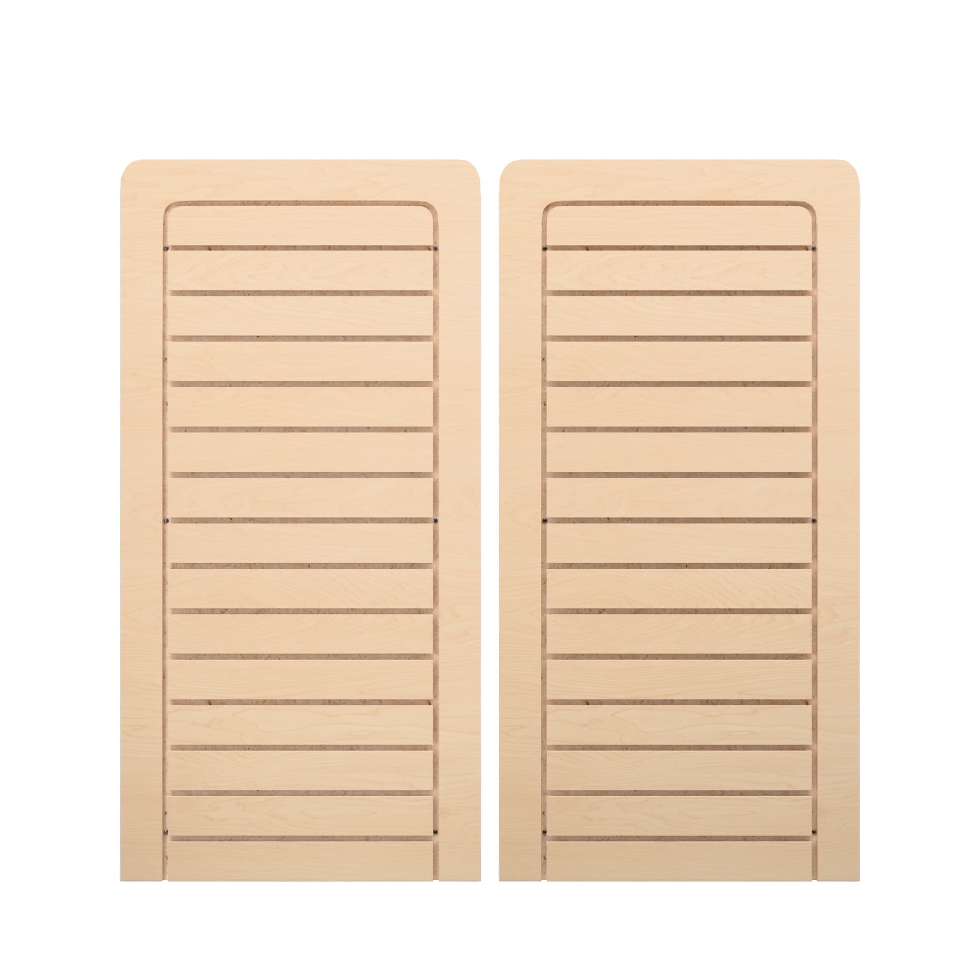 Retail slatwall panels in 24" x 48" vertical format