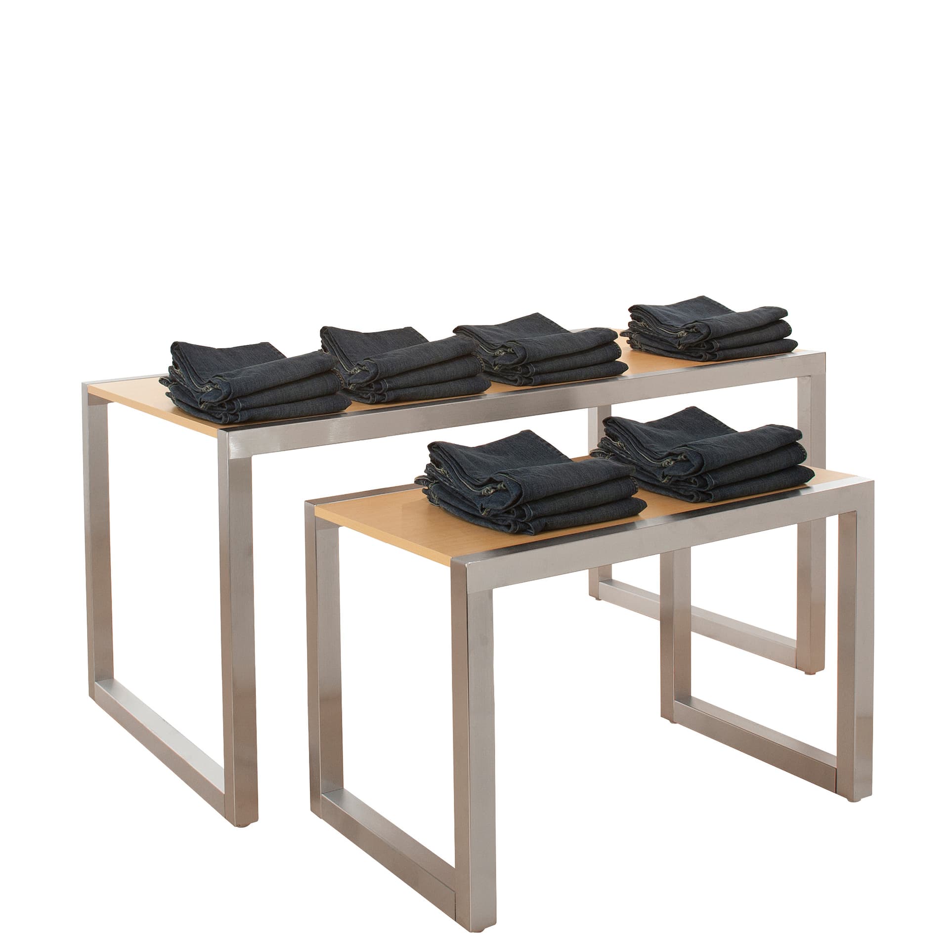 36" and 60" tables nested together