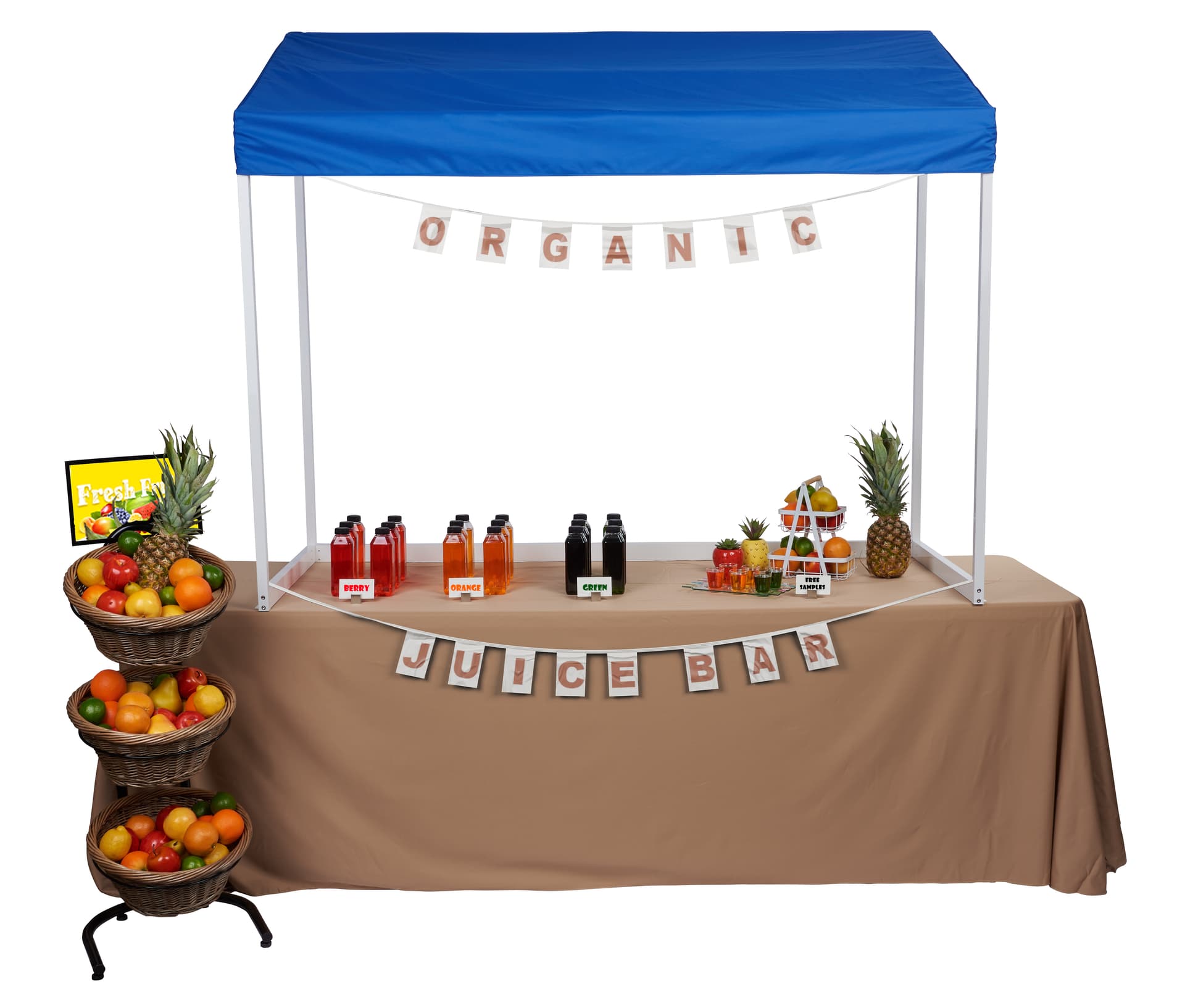Table top canopy with overall height of 60 inches