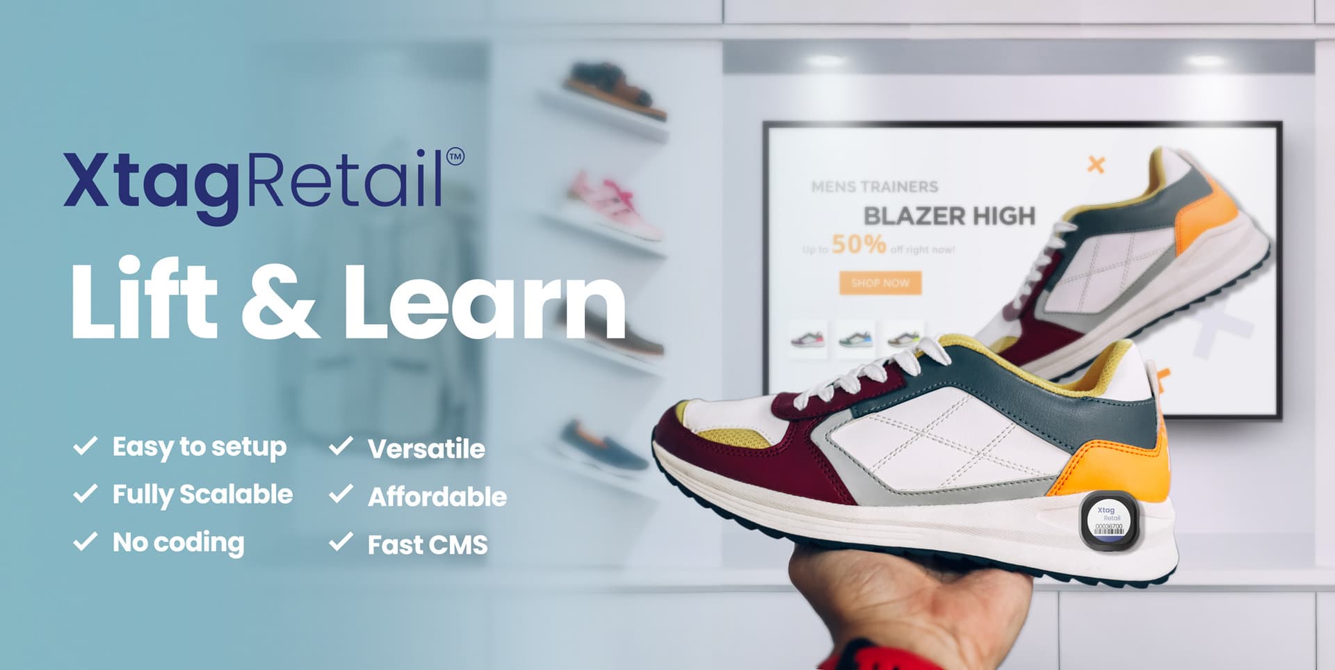 Lift and learn tags with XtagRetail app for analytics and insights