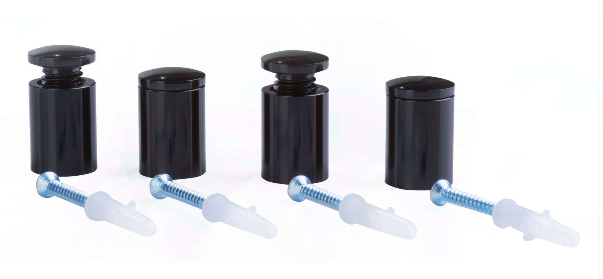 Pack of 4 Black Sign Spacers