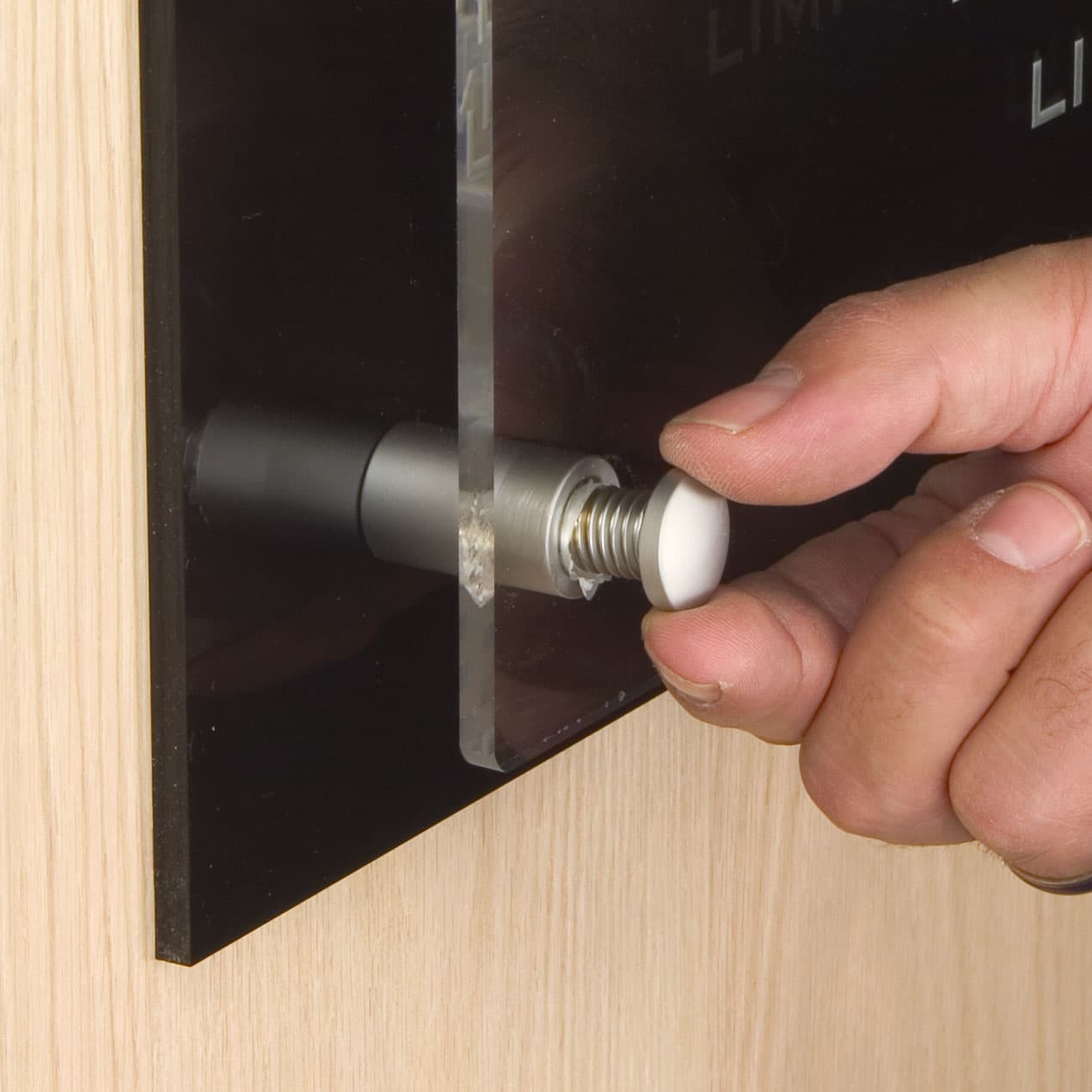 Signage Display: Through Standoffs