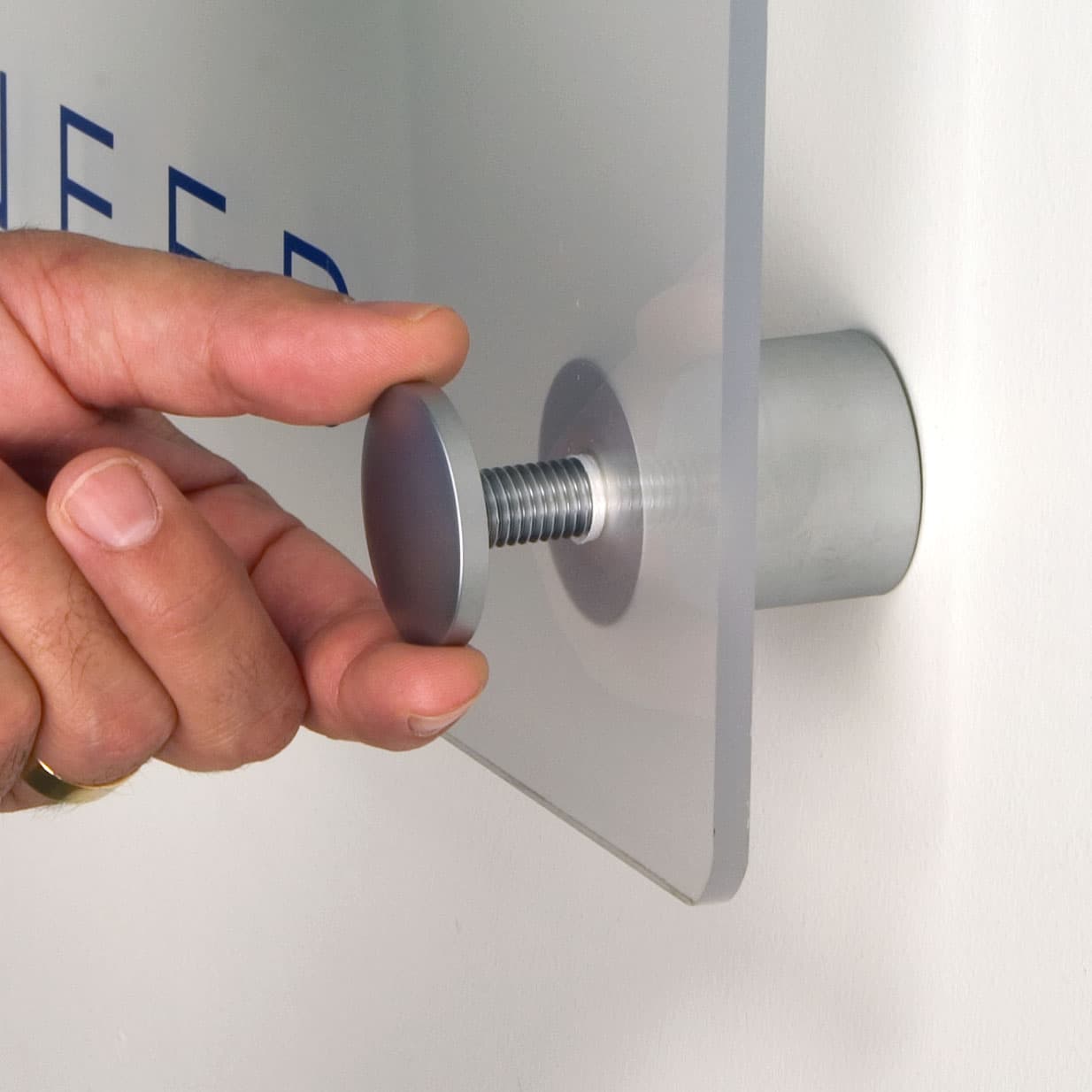 Sign Mounting Hardware: Through Standoffs