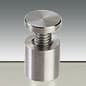 Through Grip Standoffs, Round, Stainless Steel, Set of 4 - Silver