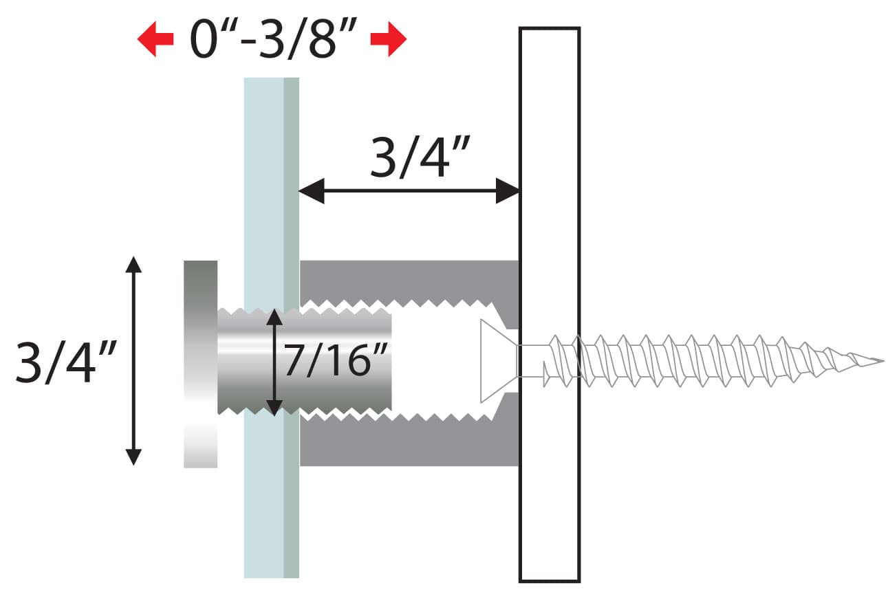 Stainless Steel Standoffs: Sold In Sets Of 4