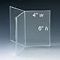 Acrylic Countertop Sign Holder, Top Insert, 6-Sided Design - Clear