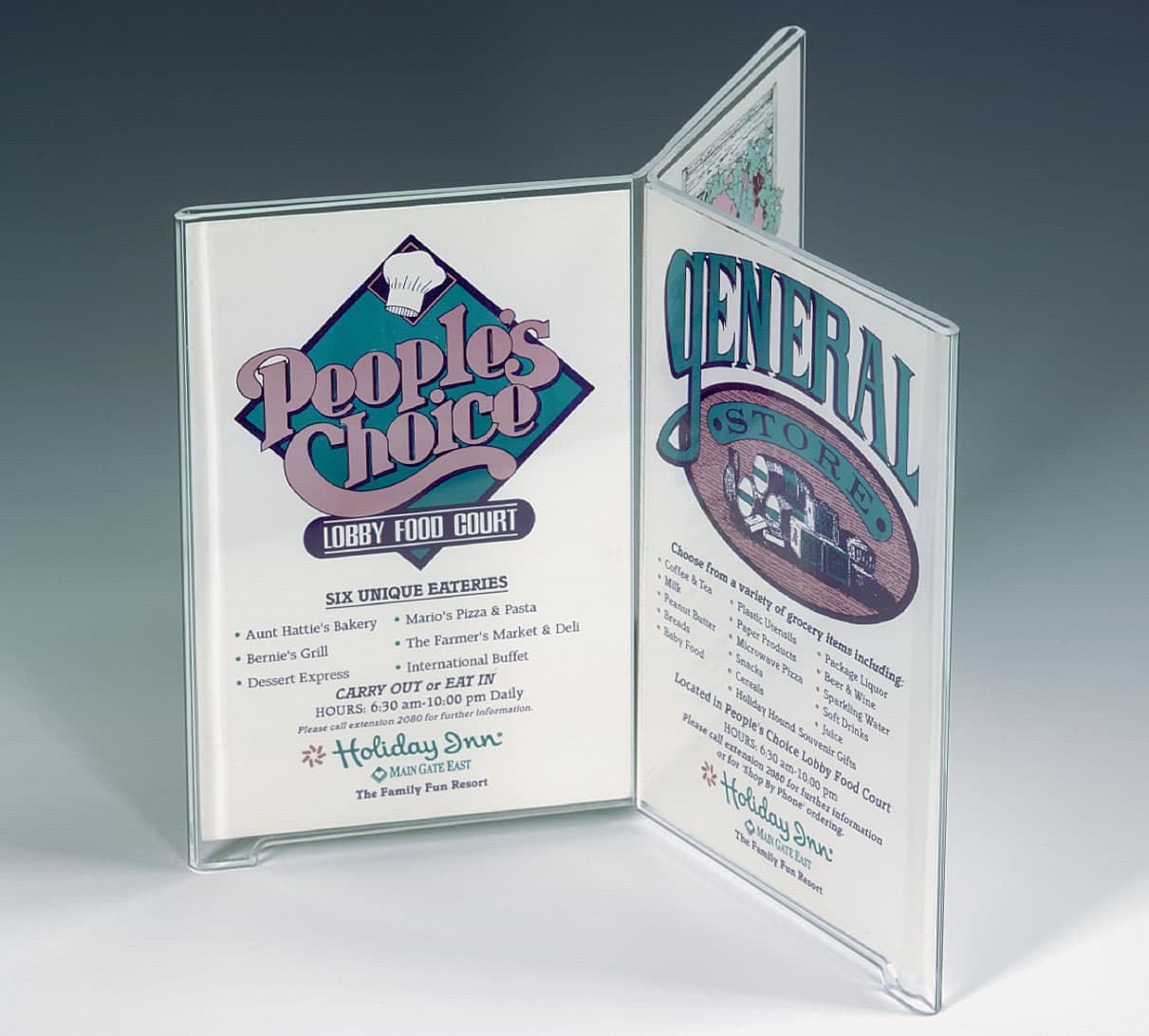 menu holder