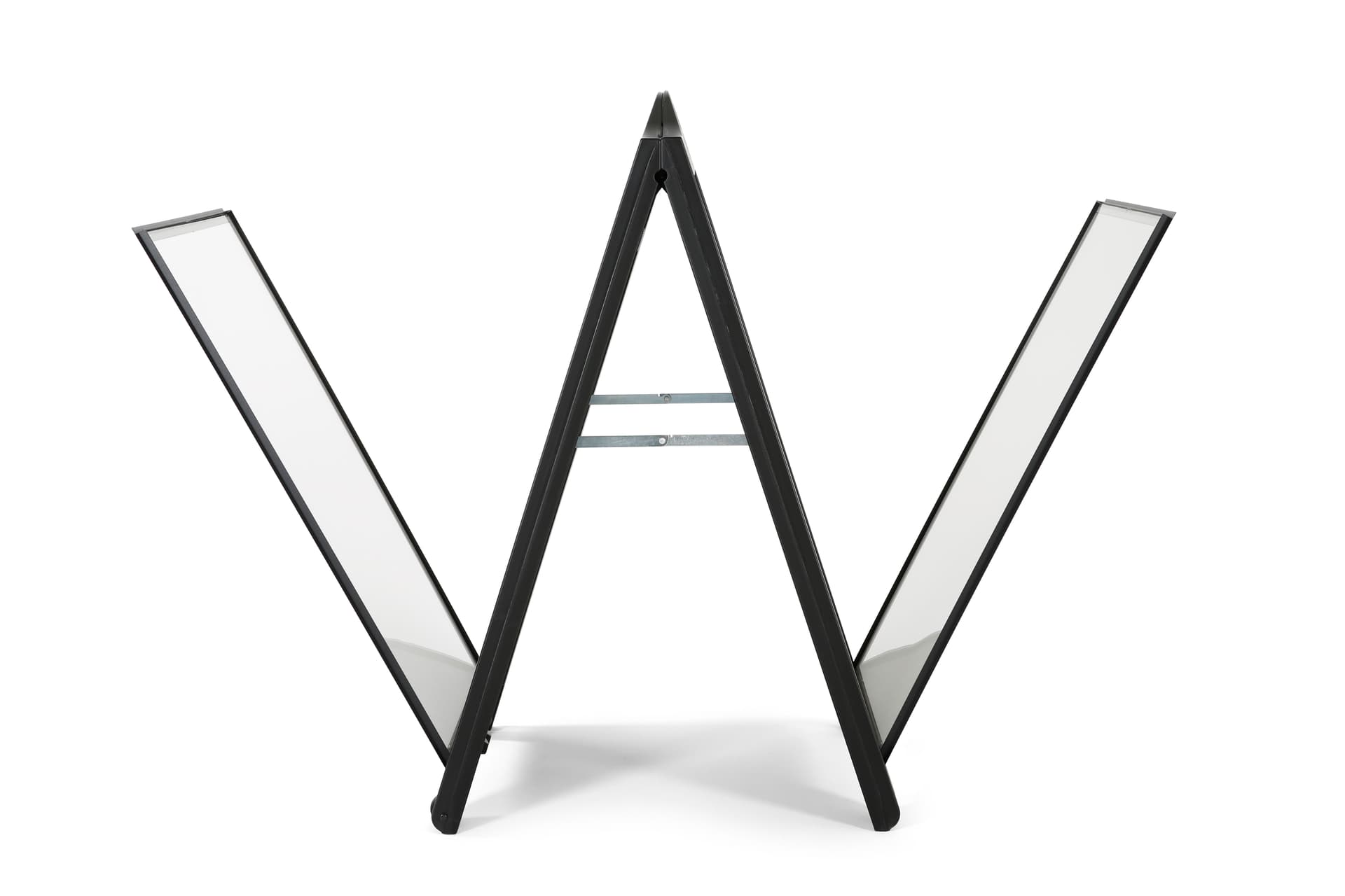 A-Frame Sidewalk Sign Holder features two anti-glare poster covers