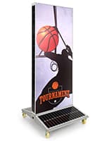 Solar Light Box Banner Stand with Silicone Edged Graphics 