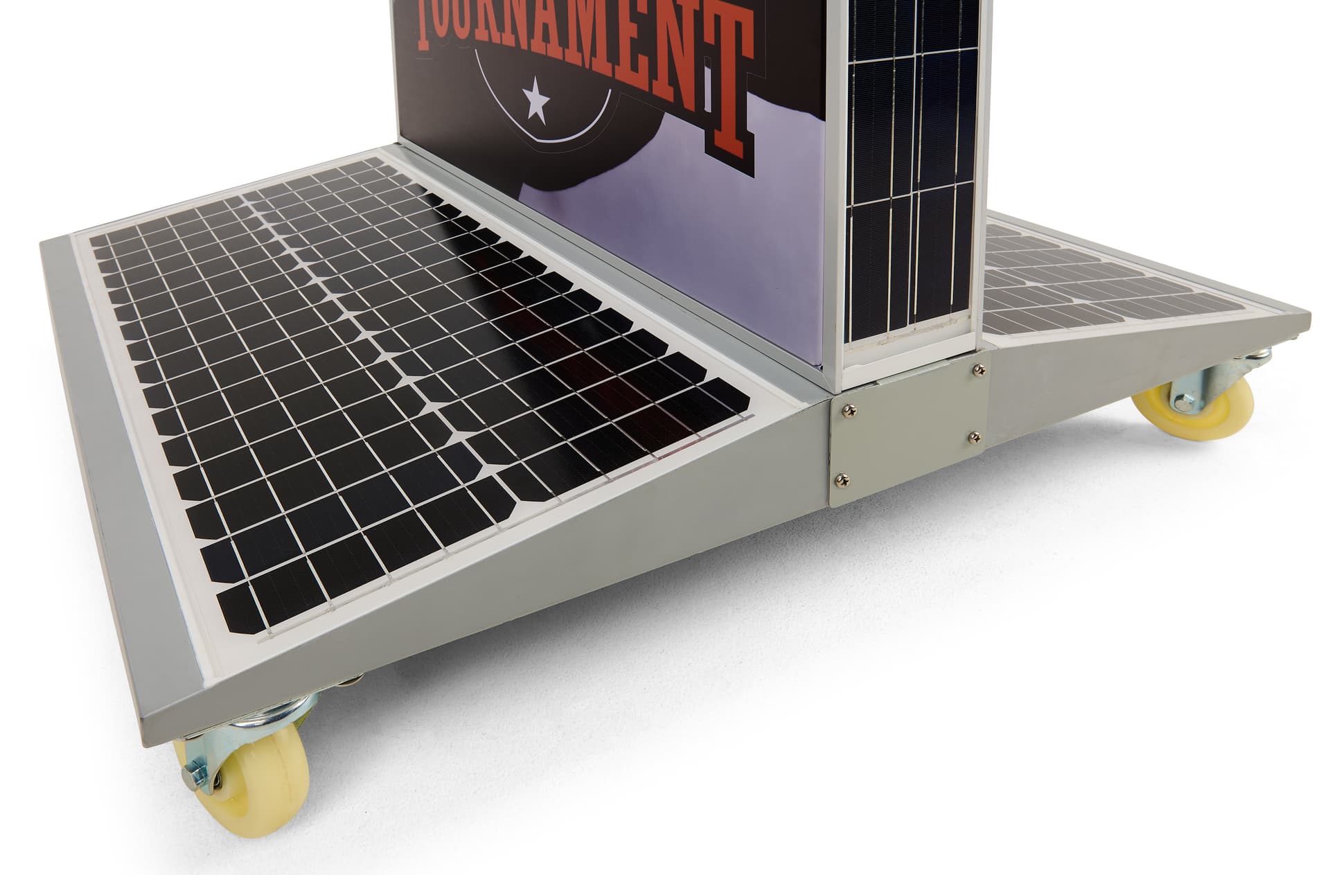 Solar Light Box Banner Stand with Floor Standing Placement