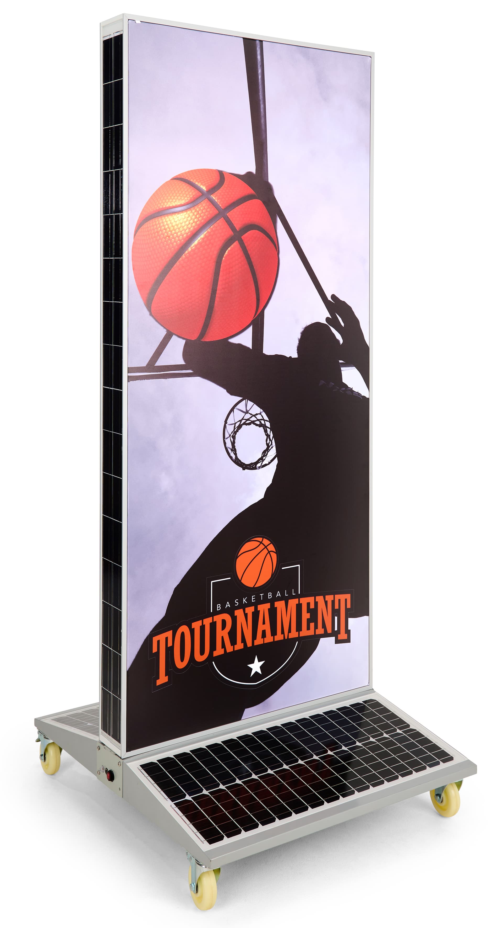 Solar Light Box Banner Stand with Solar Powered Design