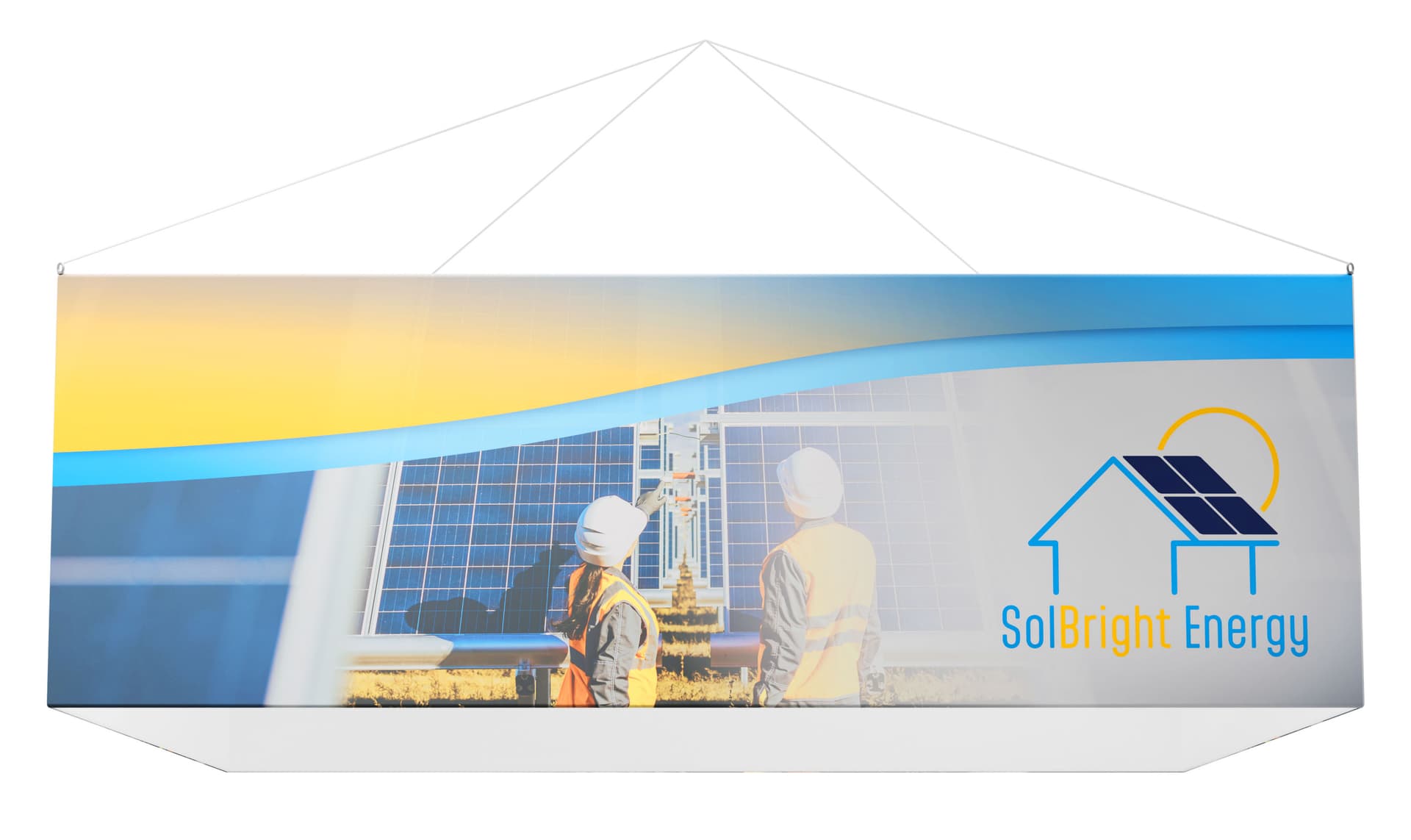 Hanging graphic with lightweight frame 