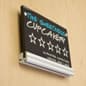 8" Edge Grip Sign Rail for Wall Mount Use - Silver