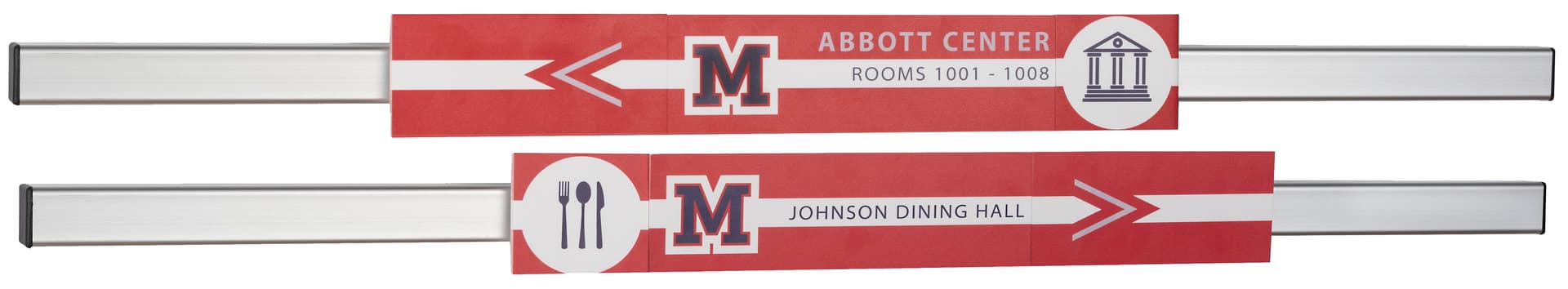 Wall mounted modular directory signage system with personalized graphics